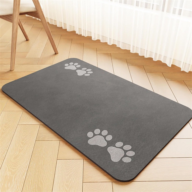 Extra large waterproof silicone pet feeding mat with non-slip backing Bowlift