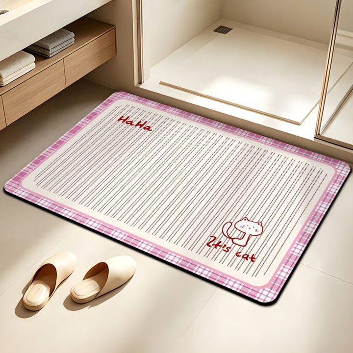 Cute Elephant-Themed Bath Mat