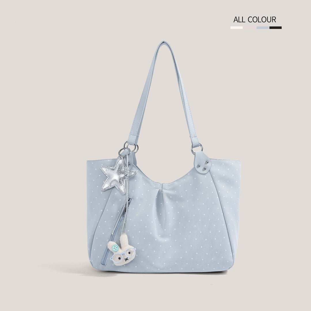 Casual Polka Dot Tote Bowlift