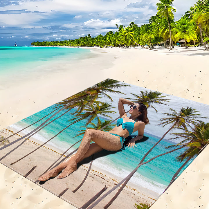 Mandala Design Beach Mat Bowlift