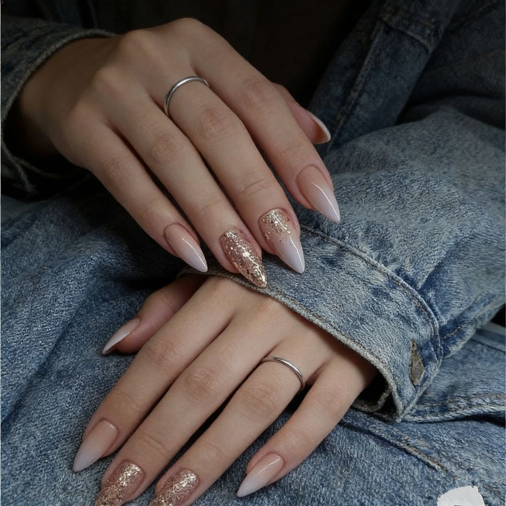 Chic Glamorous Press-On Nail Set
