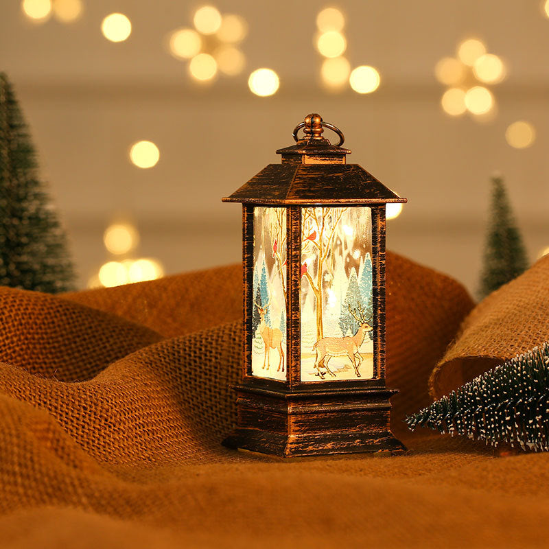 Decorative Lantern with Santa Theme Bowlift