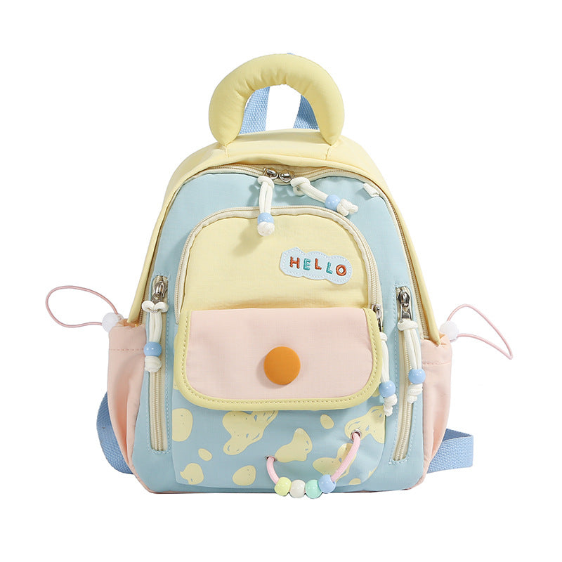 Children's Colorful Character-Themed Backpack Bowlift