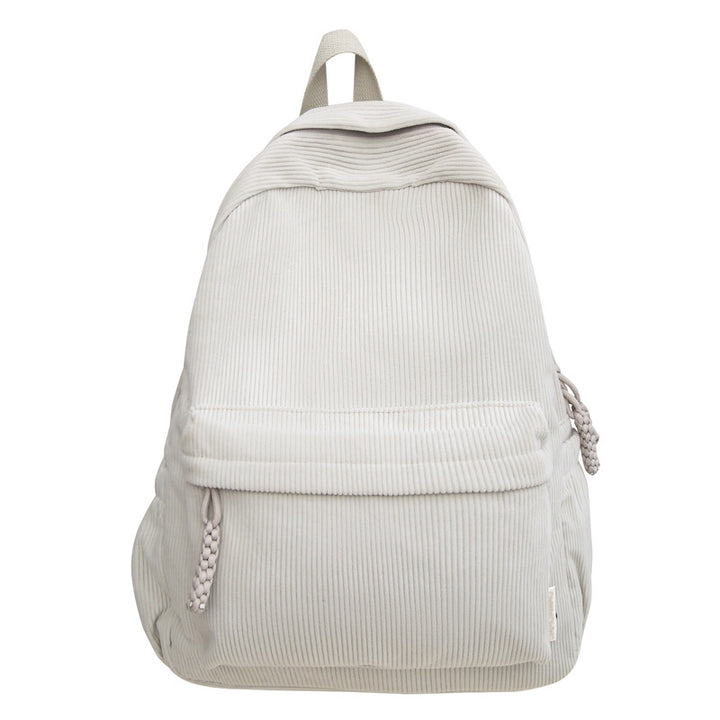 Cord Backpack with Versatile Compartments and Ergonomic Design Bowlift