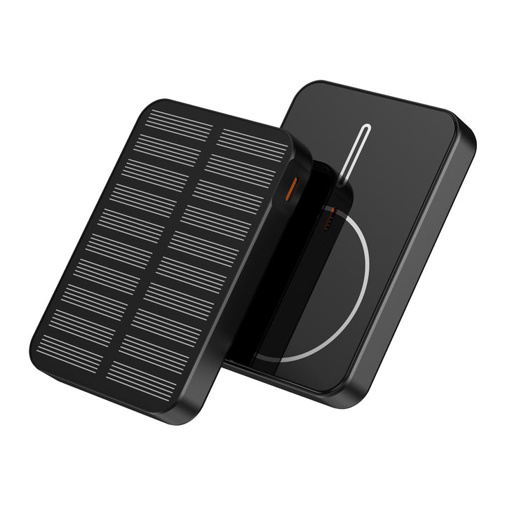 Solar-powered power bank with fast charging function and LED light Bowlift