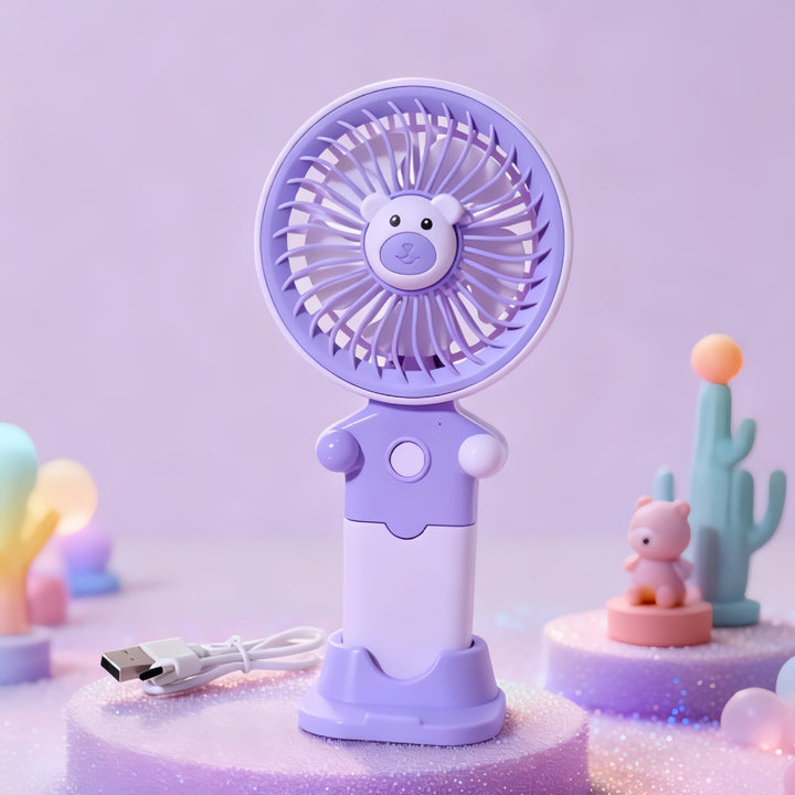 Ladies Portable USB Fan with Flexible Holder Bowlift