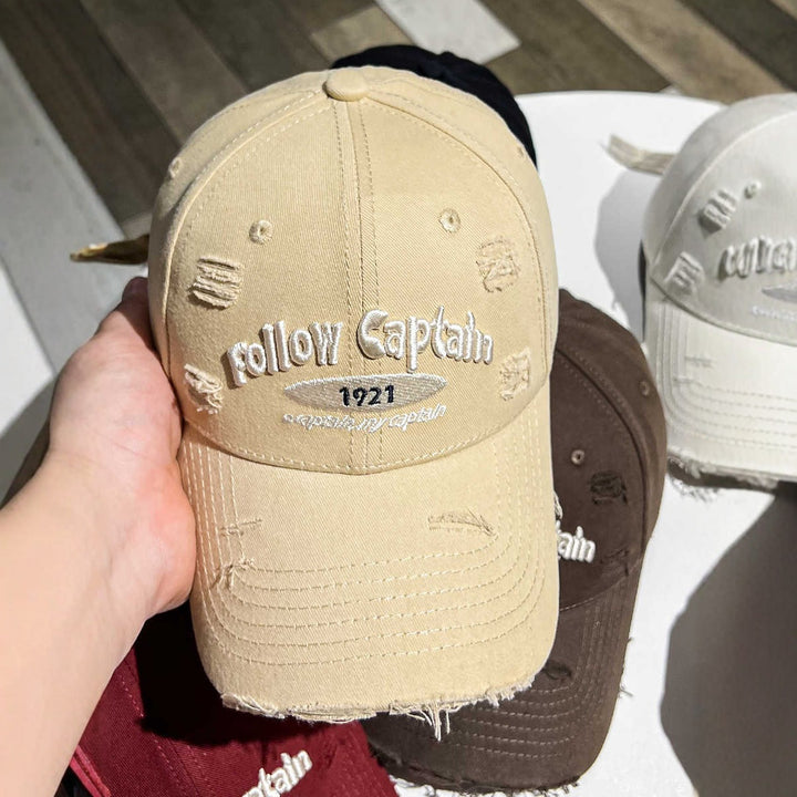 Men's Casual Distressed Baseball Cap Bowlift