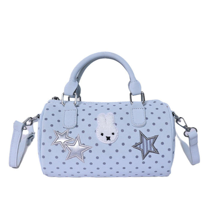 Fun Embroidered Polka Dot Handbag Bowlift