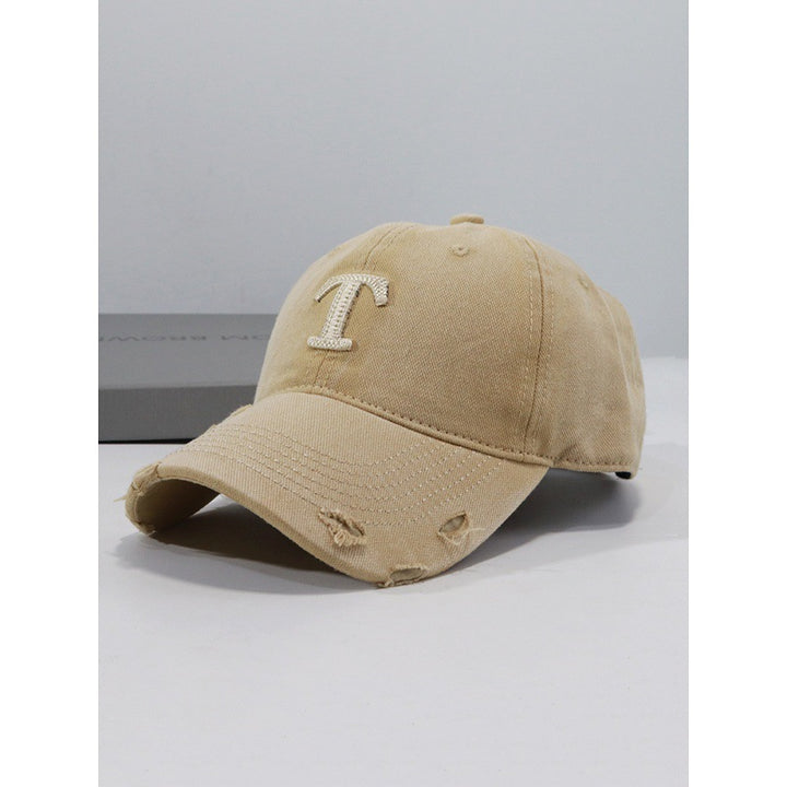 Men's Distressed Denim Cap Bowlift