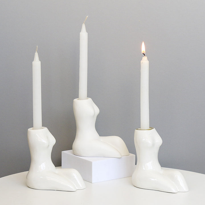 Artistic Body-Shaped Ceramic Vase Bowlift