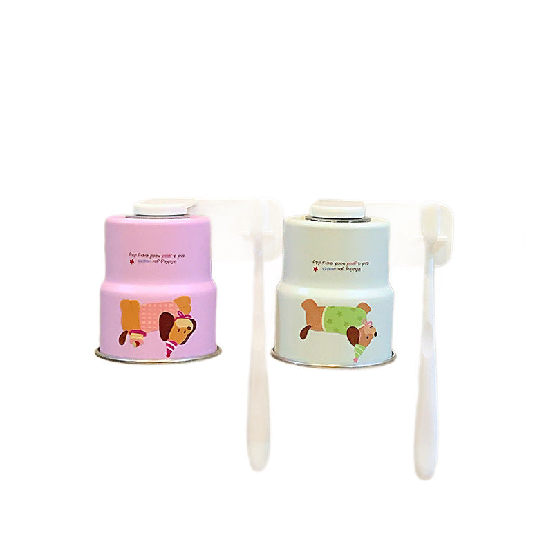 Wall-mounted toothbrush holder with playful animal design Bowlift