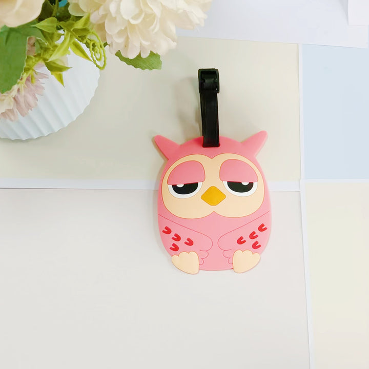 Unisex Luggage Tag in Flamingo Design Bowlift