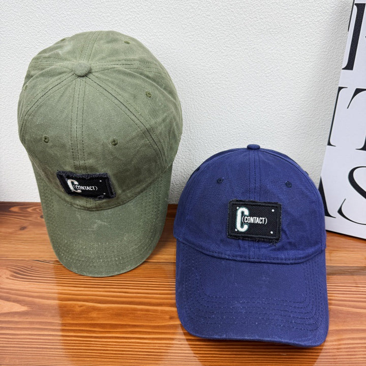 Men's Vintage-Inspired Distressed Cap Bowlift