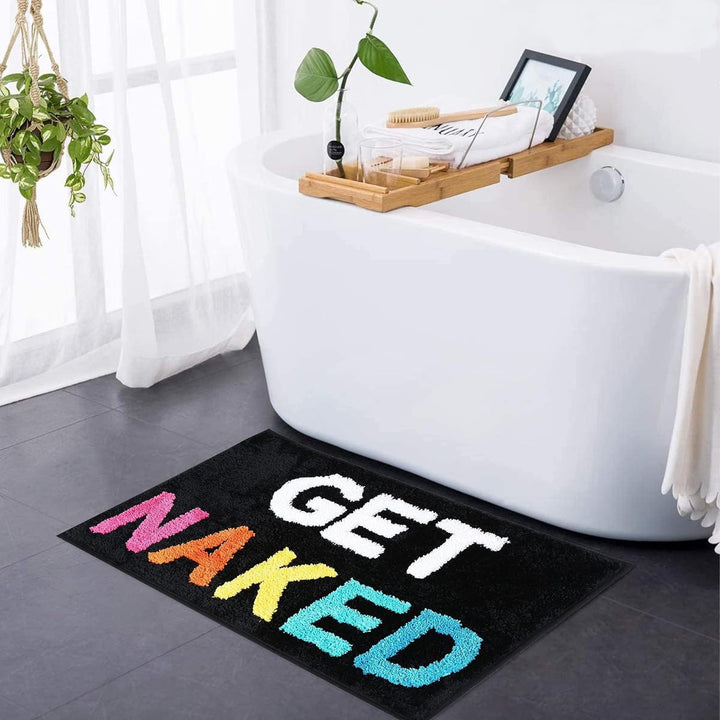 Playful Text Bath Mat Bowlift
