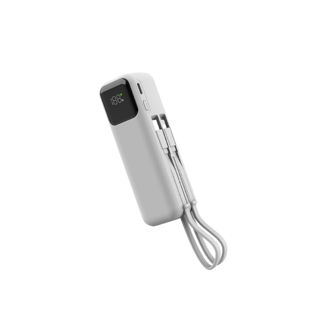 Portable power bank with integrated wireless charging function and LCD display Bowlift
