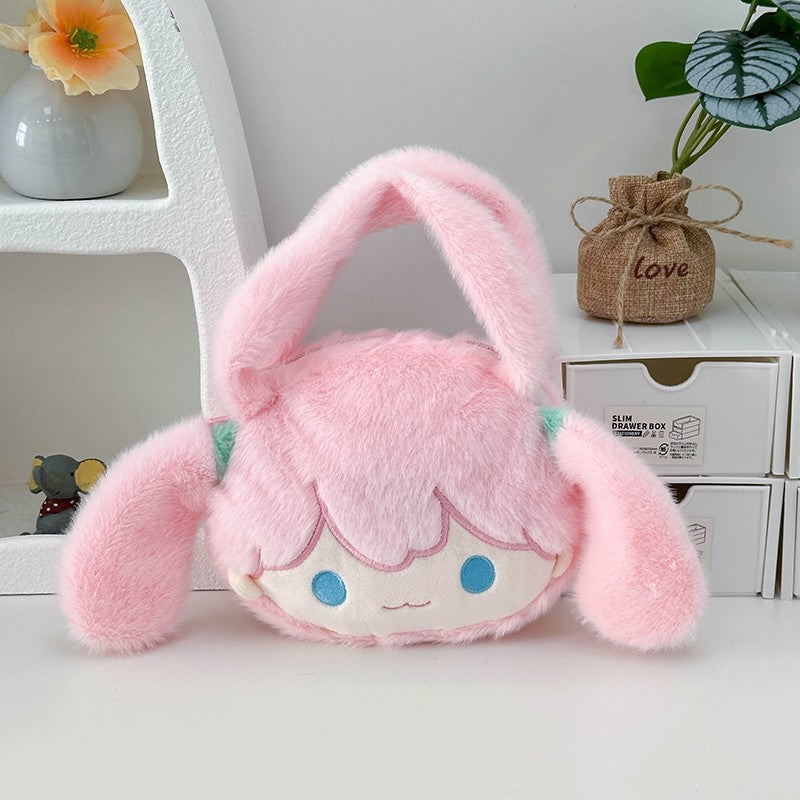 Playful plush handbag with ears and character design Bowlift