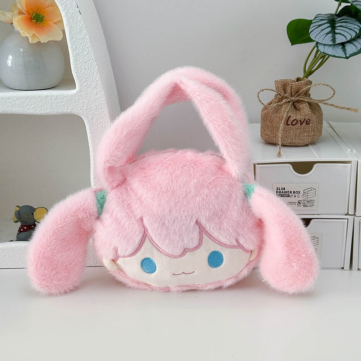 Playful plush handbag with ears and character design Bowlift