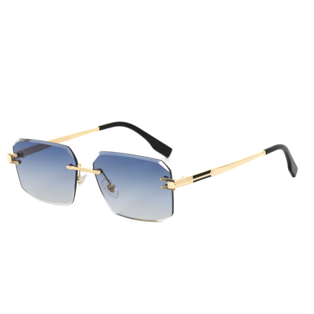 Women's Geometric Designer Sunglasses with Luxurious Metal Frame and High-Quality UV Protection Lenses Bowlift