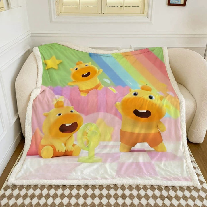 Kids Cozy Plush Blanket Bowlift