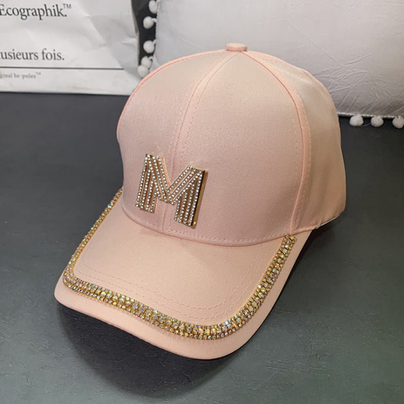 Women's Sparkling Embellished Baseball Cap Bowlift