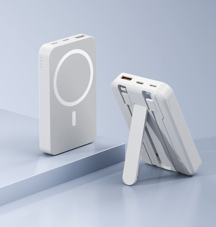 Magnetic Portable Power Bank with Stand Function Bowlift