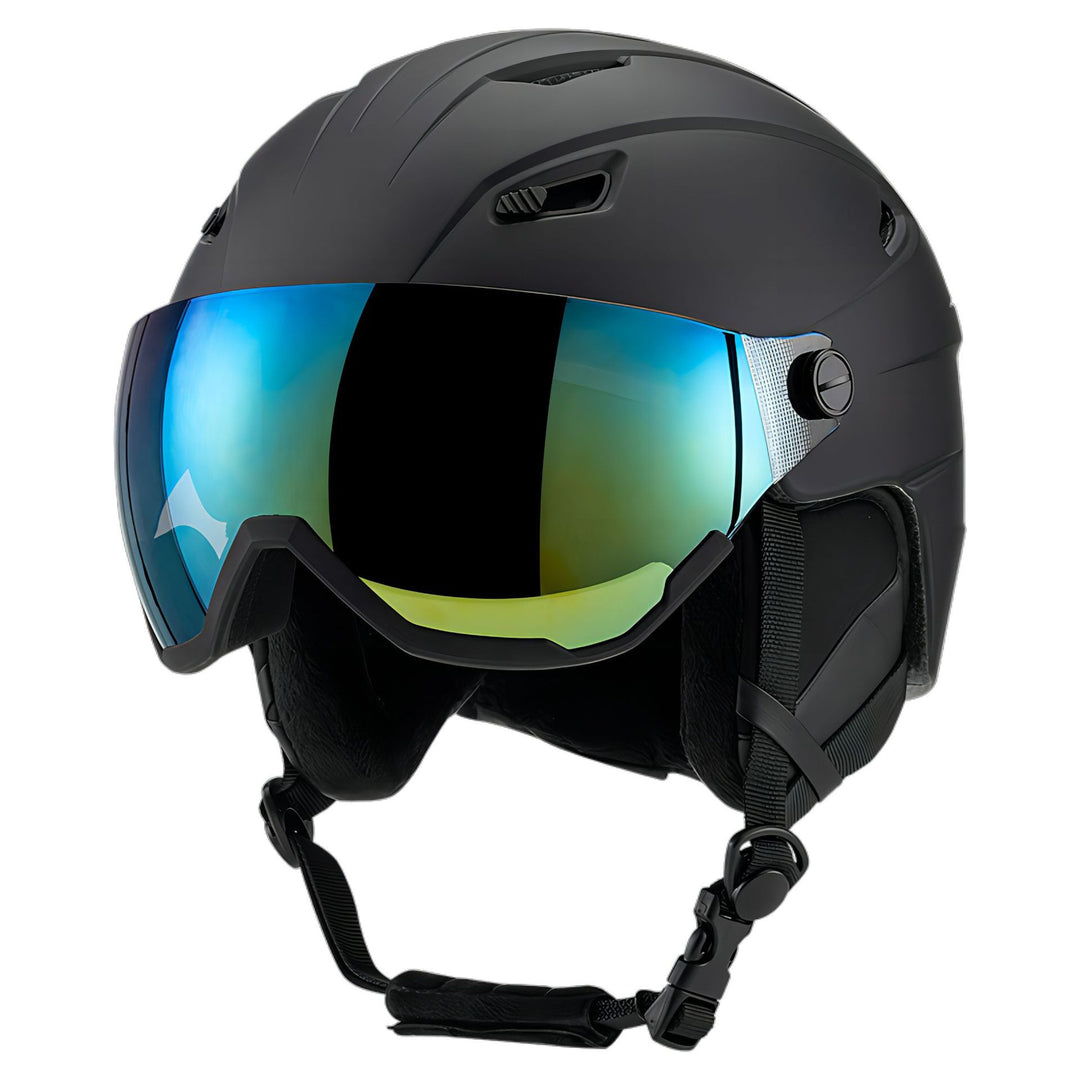 High-Performance Skiing Helmet with Integrated Visor Bowlift