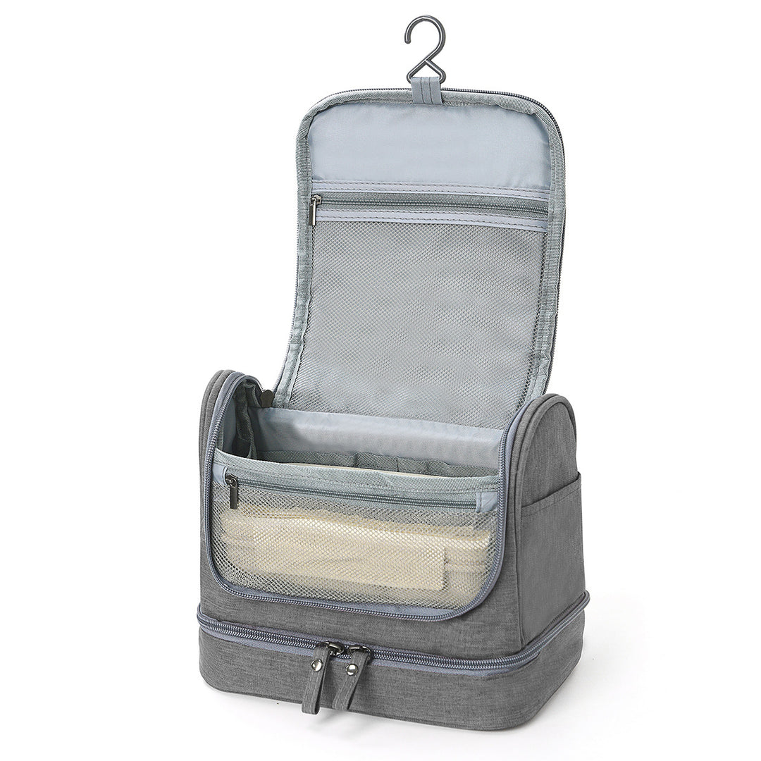 Travel toiletry bag with multiple compartments and practical organization Bowlift