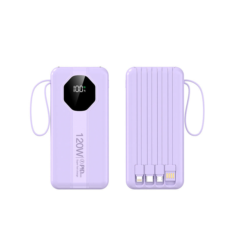 High-performance power bank with smart charging and digital charge level display Bowlift