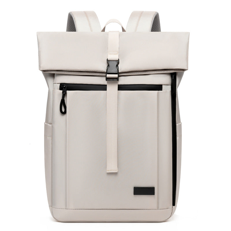 Versatile Roll-Top Laptop Backpack Bowlift