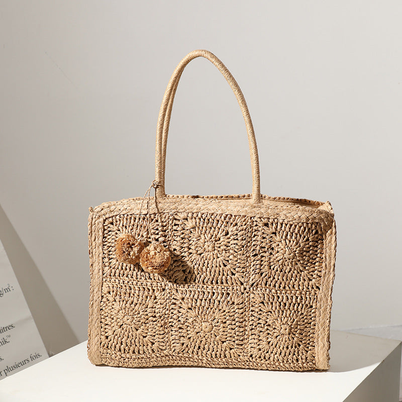 Handcrafted Macrame Beach Bag Bowlift