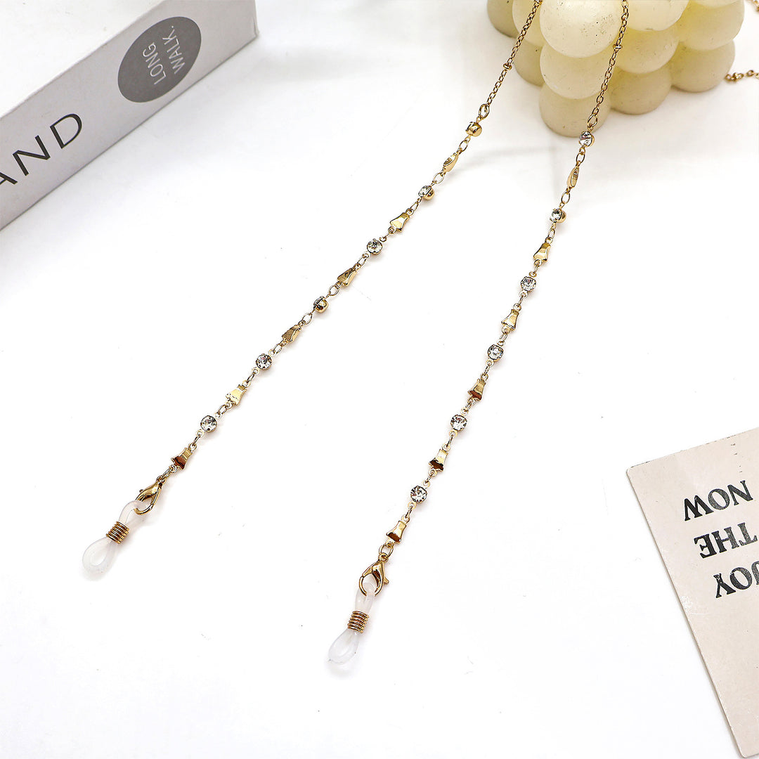 Elegant Crystal Eyewear Chain Bowlift