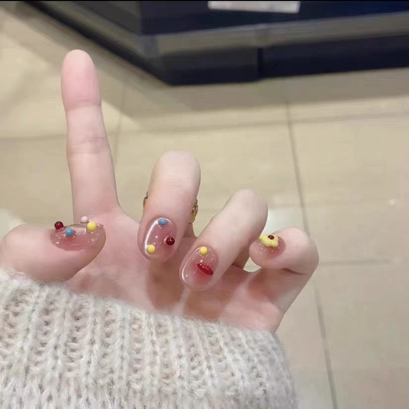 Artistic French Tip Press-On Nails