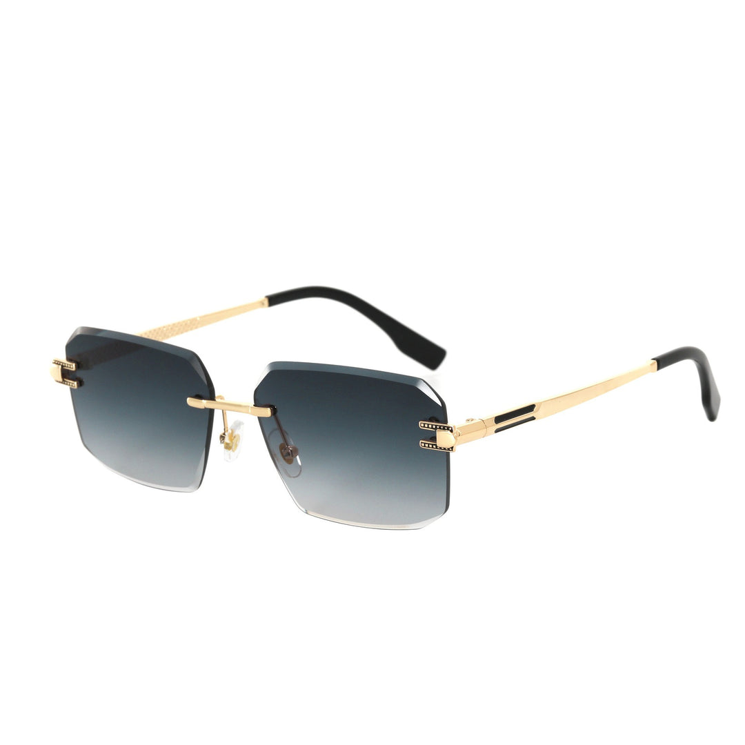 Women's Geometric Designer Sunglasses with Luxurious Metal Frame and High-Quality UV Protection Lenses Bowlift