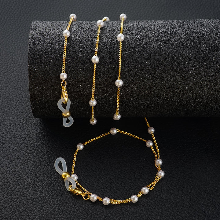 Elegant Pearled Eyewear Holder Bowlift