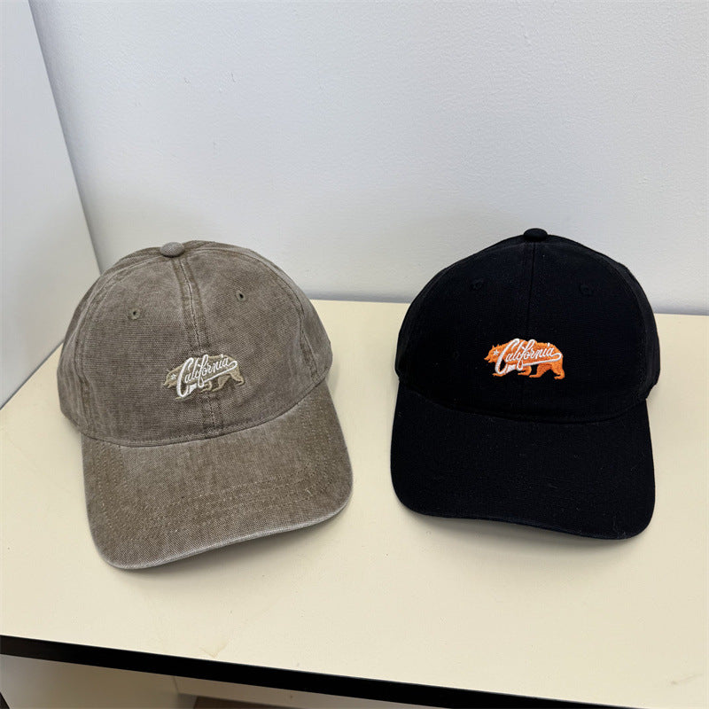 Women's Casual Vintage Embroidered Cap Bowlift