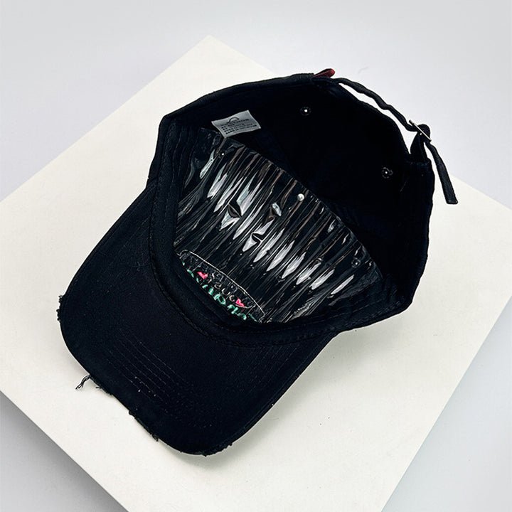 Women's Distressed Cotton Inspirational Baseball Cap Bowlift