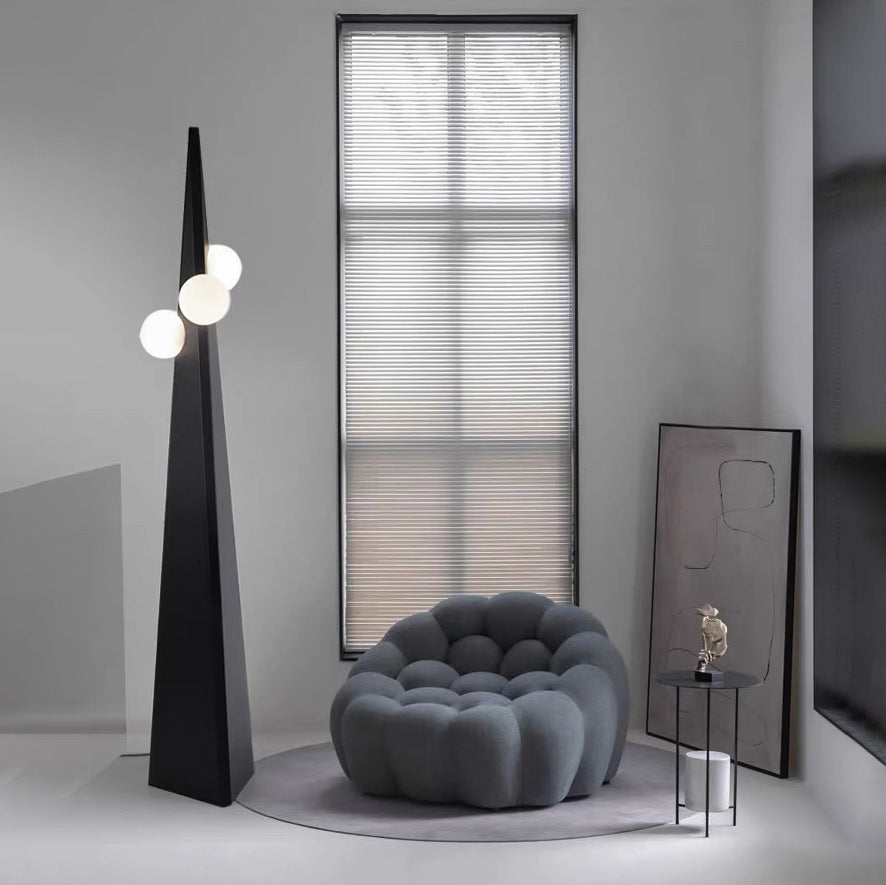 Artistic Triangular Floor Lamp with Geometric Design