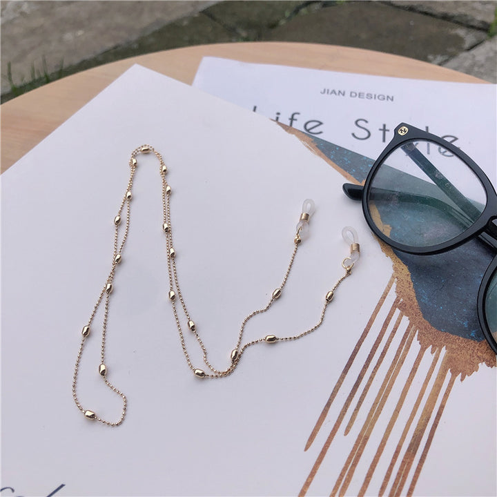 Stylish Metal Chain Eyewear Retainer Bowlift