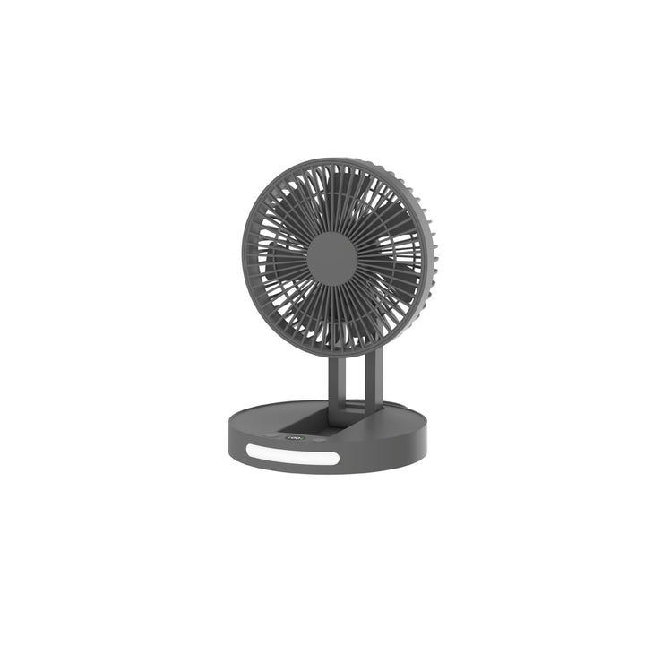 Ladies table fan with variable tilt angle and USB connection Bowlift