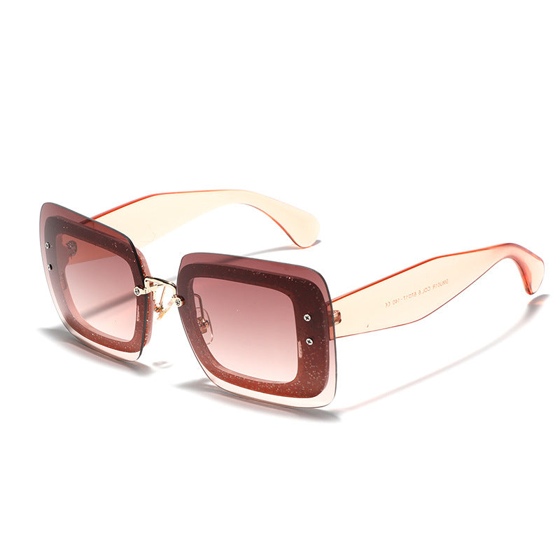 Women's square sunglasses with innovative frame Bowlift