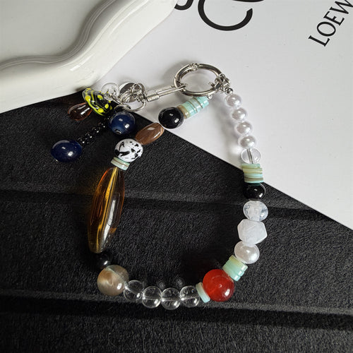 Decorative Beaded Charm Keychain Bowlift 1790134835