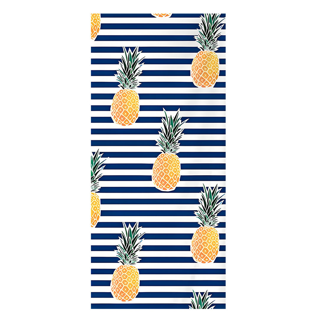 Oversized Microfiber Beach Towel With Retro Daisy Pattern And Quick-Dry Lightweight Weave