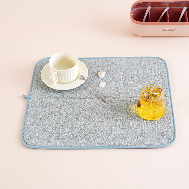 Ultra-Absorbent Microfiber Drying Mat Bowlift