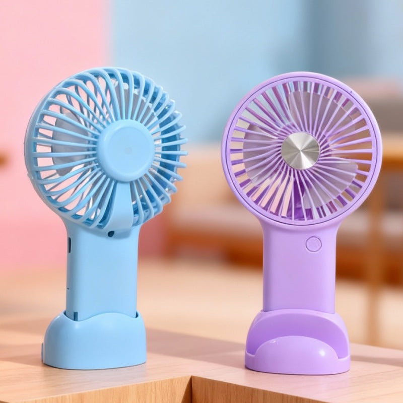 Women's portable handheld fan with variable speed control and ergonomic design Bowlift