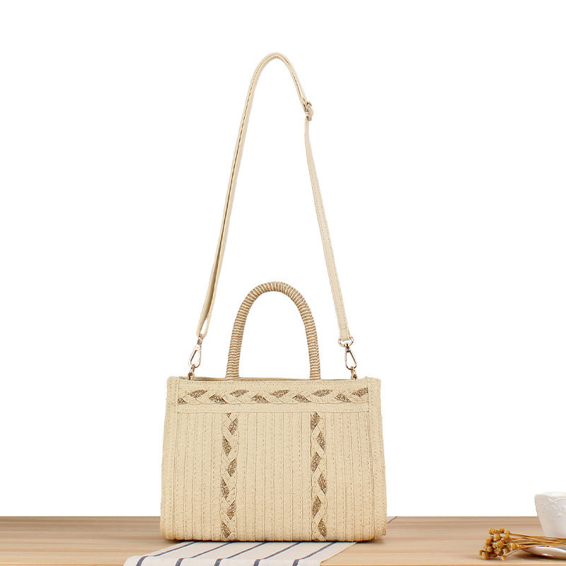 Stylish handbag with artistic ribbed design Bowlift