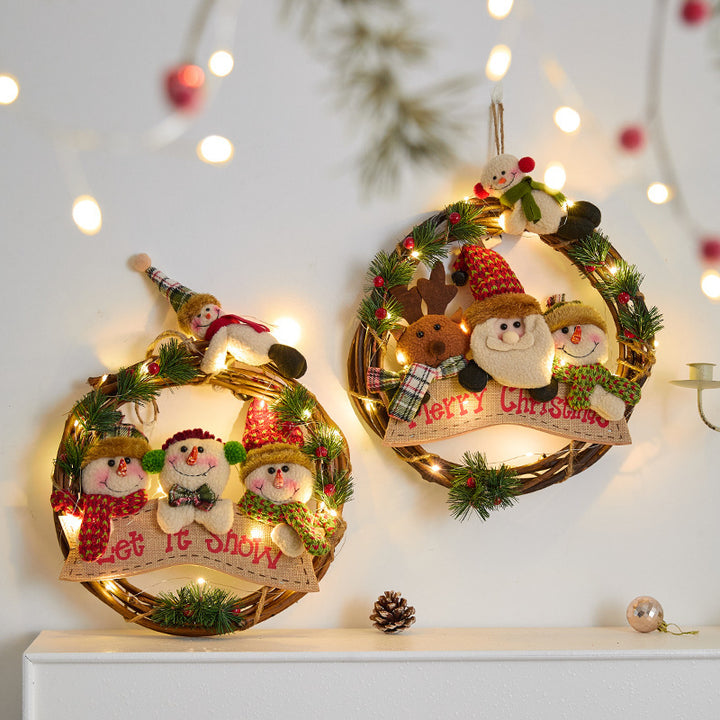 Christmas wreath with lights Bowlift