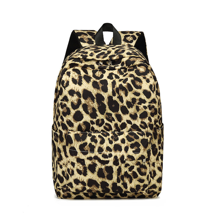 Stylish Cow Print Backpack and Accessory Set Bowlift