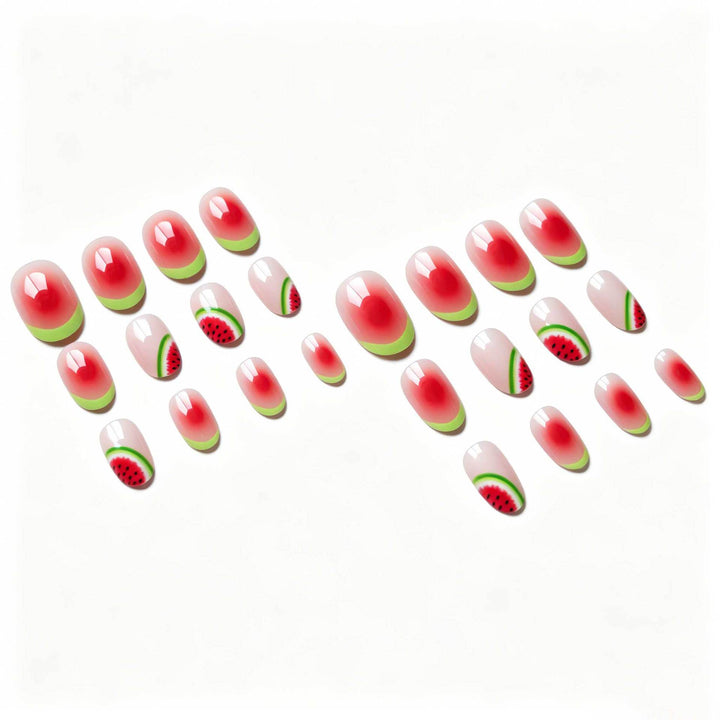Creative Watermelon-Themed Nail Art Kit