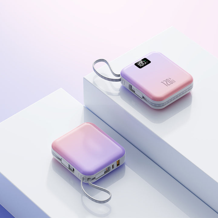 Portable charger with digital display and high capacity Bowlift