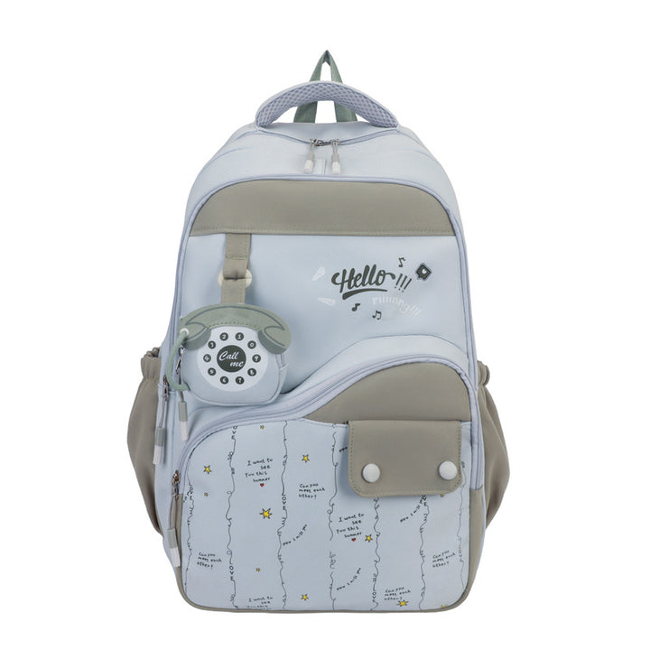 Whimsical Printed Backpack Bowlift